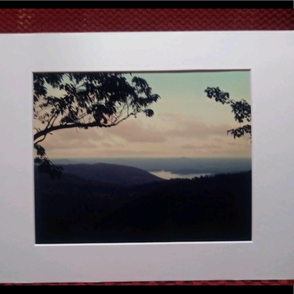 8x10 photo of Sapphire Lake NC matted to 11x13